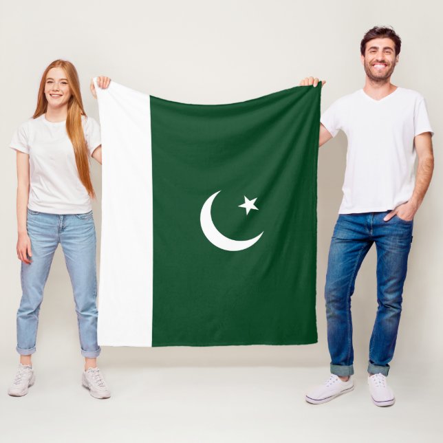 Pakistan-Flagge Fleecedecke (Beispiel)
