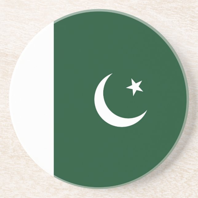 Pakistan-Flagge Getränkeuntersetzer (Vorne)