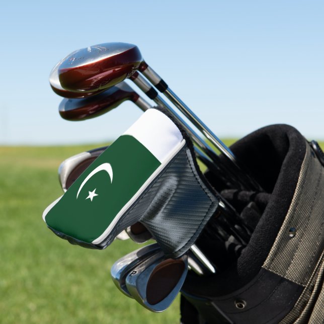 Pakistan-Flagge Golf Headcover (In Situ)