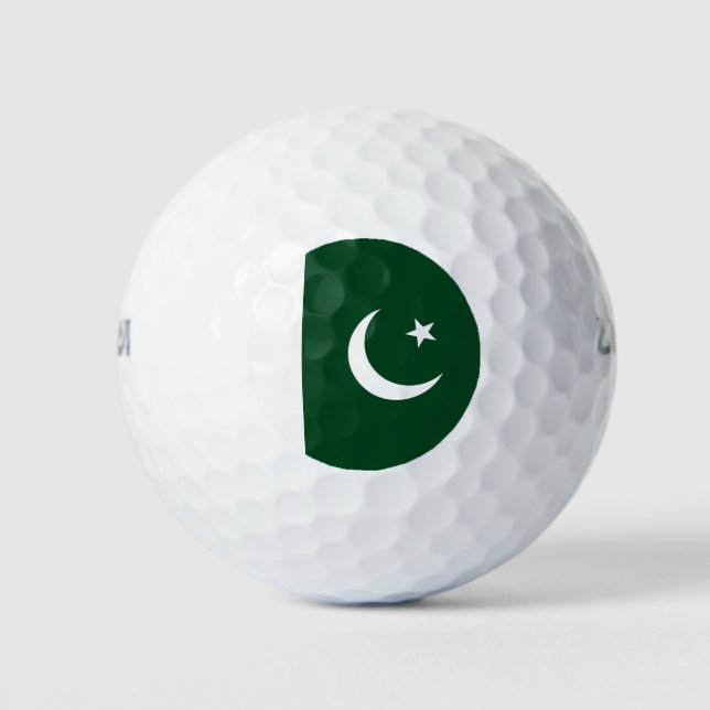 Pakistan-Flagge Golfball (Vorderseite)