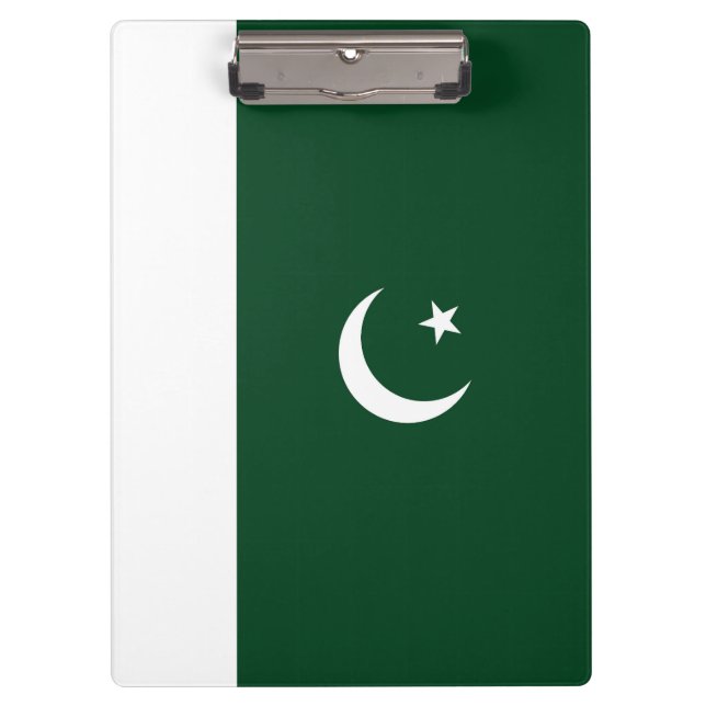 Pakistan-Flagge Klemmbrett (Vorderseite)