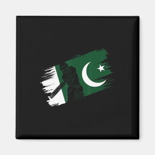 Pakistan-Flagge Pakistan Cricket-Fan Spieler Train Magnet