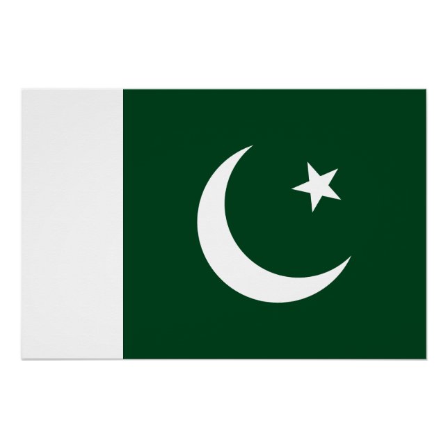 Pakistan-Flagge Poster (Vorderseite)