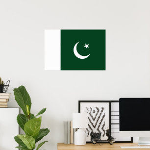 Pakistan-Flagge Poster