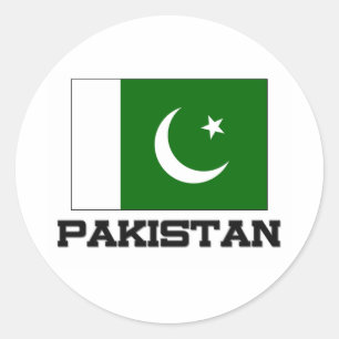Pakistan-Flagge Runder Aufkleber