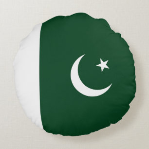 Pakistan-Flagge Rundes Kissen