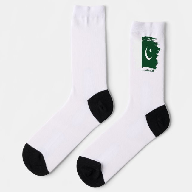Pakistan-Flagge Socken (Linkes Detail)