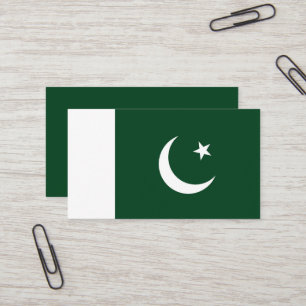 Pakistan-Flagge Visitenkarte