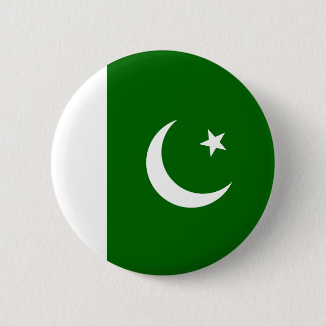 Pakistan-Flaggen-Knopf Button (Vorderseite)