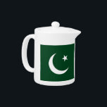 Pakistan Flaggenteapot<br><div class="desc">Mit diesem eleganten Teekessel der pakistanischen Fahne, der eine perfekte Mischung aus Funktionalität und Nationalstolz ist, bringen Sie eine Touch kulturellen Stolzes in Ihre Teestunde! Dieses Teekanne wurde mit viel Liebe zum Detail gestaltet und präsentiert die pakistanische Fahne mit einer lebendigen und eindrucksvollen Darstellung, die es zu einer schönen Ergänzung...</div>