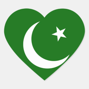 Pakistan Herz-Aufkleber