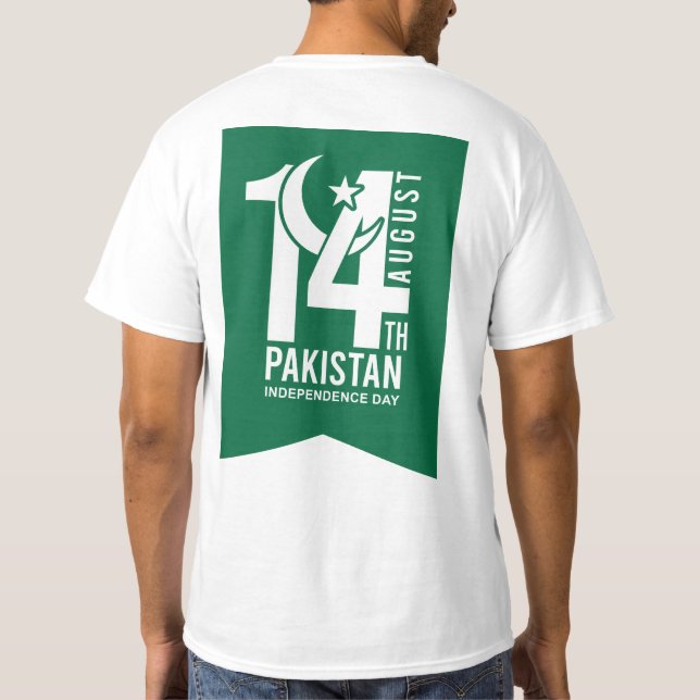 Pakistan Independence Day TShirts (Rückseite)