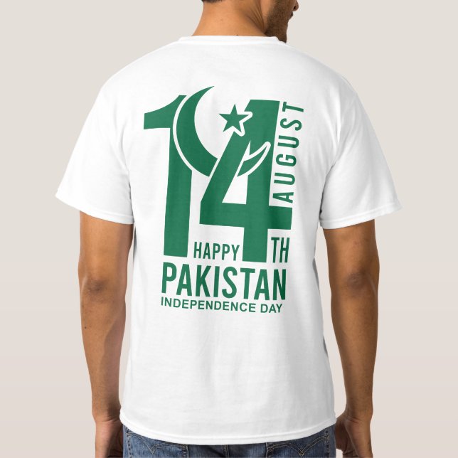 Pakistan Independence Day TShirts (Rückseite)