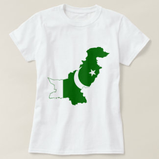 Pakistan-Karten-Flagge T-Shirt