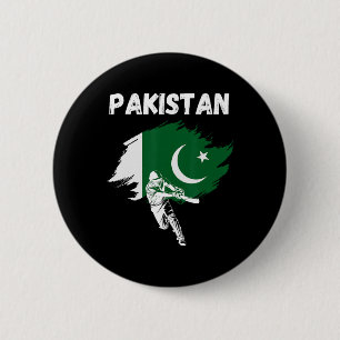 Pakistan-Kricket-Trikot Cricket-Flagge Pakistans Button