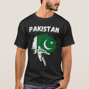 Pakistan-Kricket-Trikot Cricket-Flagge Pakistans T-Shirt