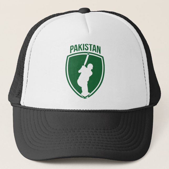 Pakistan-Kricket-Wappen Truckerkappe (Vorderseite)