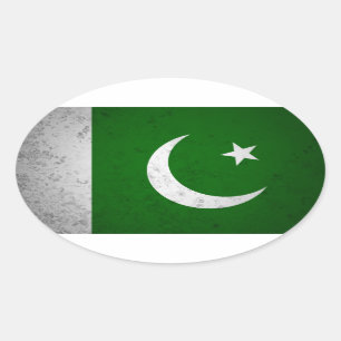 Pakistan Ovaler Aufkleber