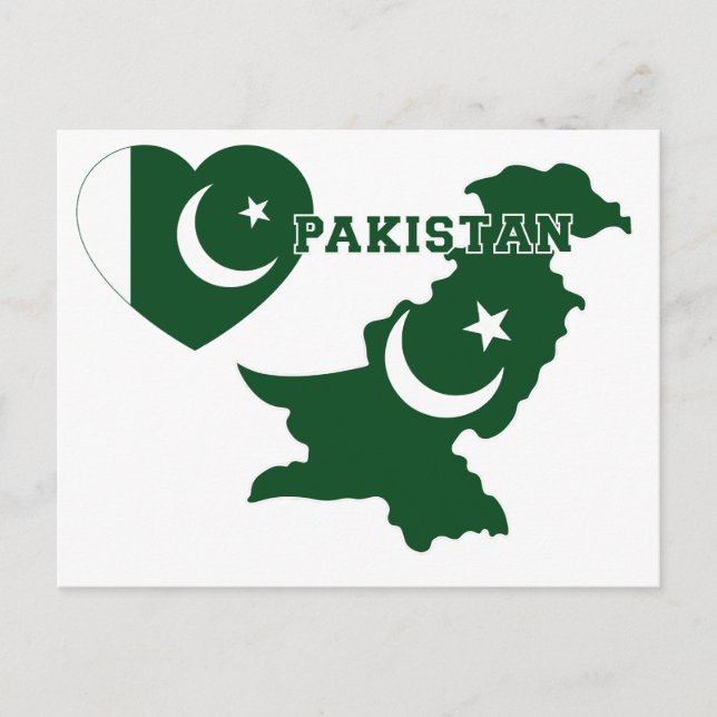 Pakistan Postkarte (Vorderseite)