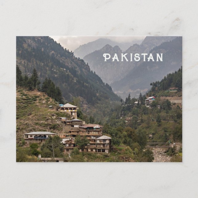 Pakistan Postkarte (Vorderseite)