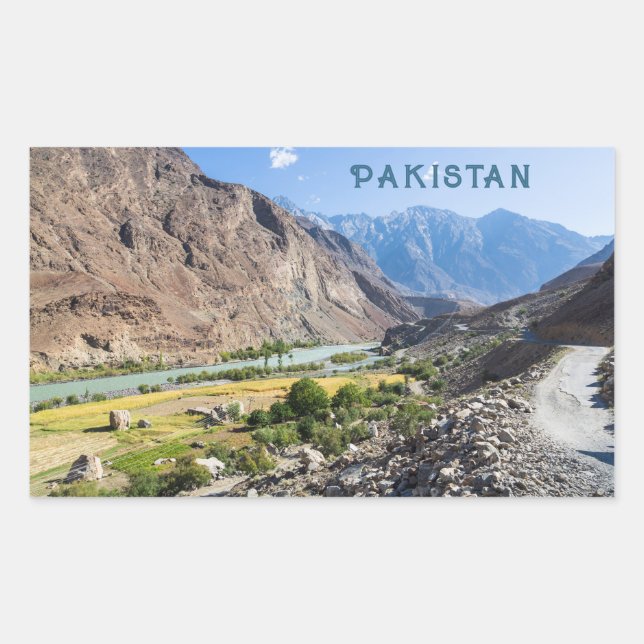 Pakistan Rechteckiger Aufkleber (Vorderseite)