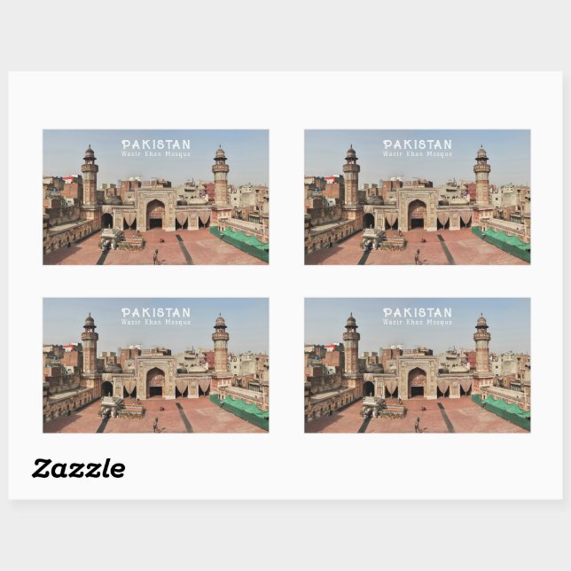 Pakistan Rechteckiger Aufkleber (Blatt)