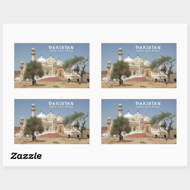 Pakistan Rechteckiger Aufkleber (Blatt)