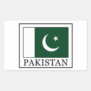 Pakistan Rechteckiger Aufkleber