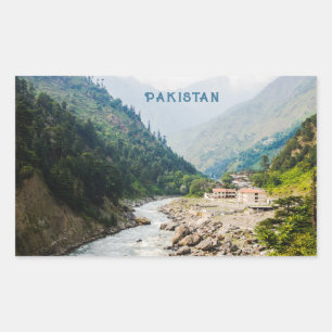 Pakistan Rechteckiger Aufkleber