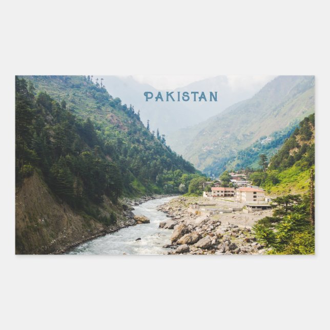 Pakistan Rechteckiger Aufkleber (Vorderseite)