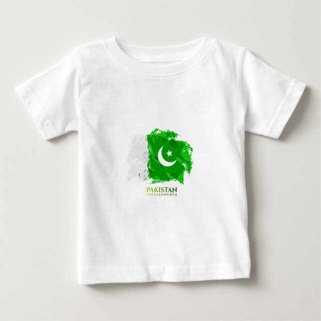 Pakistan Tag der Unabhängigkeit Baby T-shirt (Vorderseite)