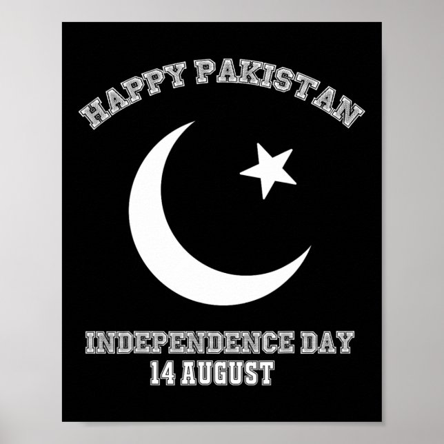 Pakistan Unabhängigkeitstag 14 August Poster (Vorne)