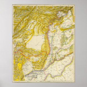 Pakistan und Afghanistan Poster