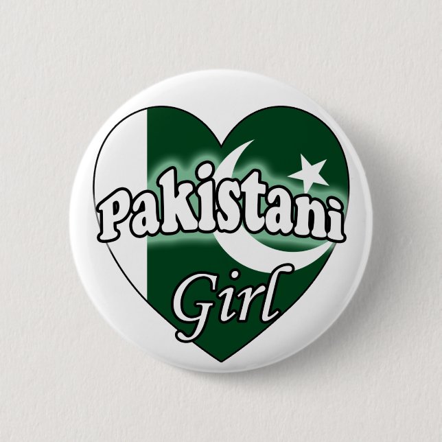Pakistani Girl Button (Vorderseite)