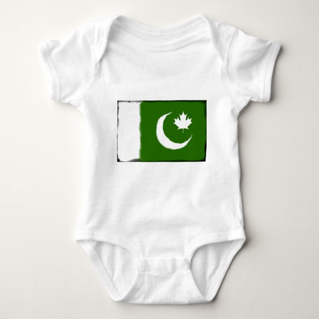 Pakistanisch - kanadische Fusion Baby Strampler (Vorderseite)
