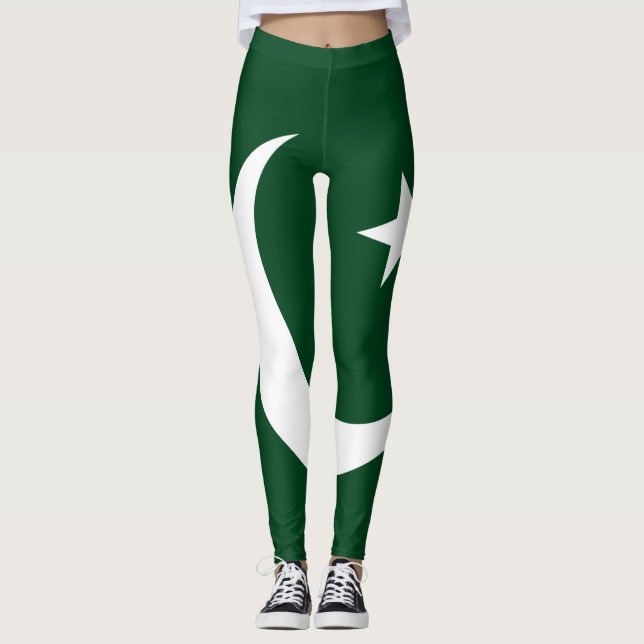 pakistanische Flag-Leggings Leggings (Vorderseite)