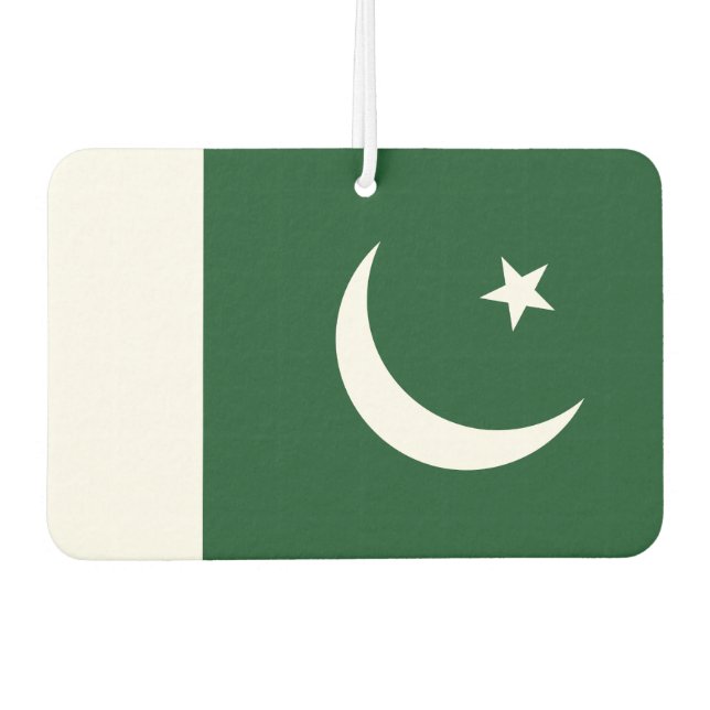 pakistanische Flagge Autolufterfrischer (Vorderseite)