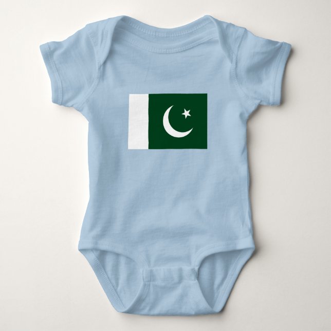 pakistanische Flagge Baby Strampler (Vorderseite)