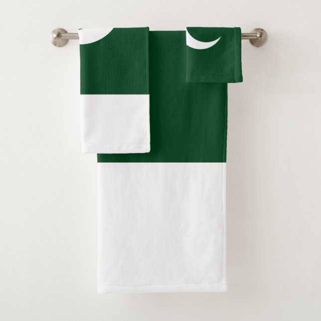 pakistanische Flagge Badhandtuch Set (Insitu)