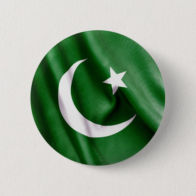 pakistanische Flagge Button (Vorderseite)