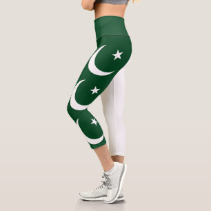 pakistanische Flagge Capri Leggings