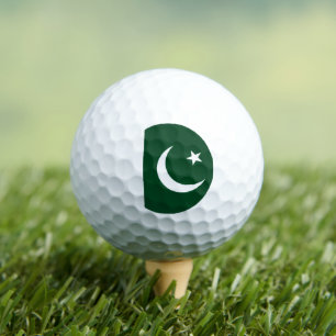 Pakistanische Flagge, Flagge von Pakistan Golfball