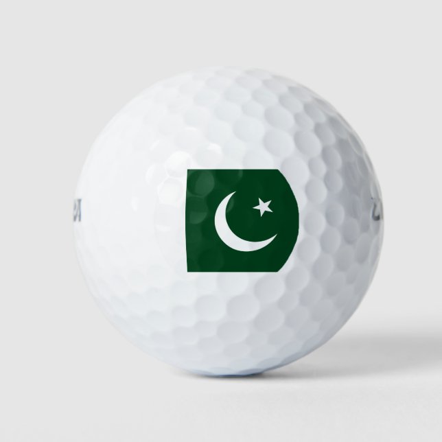 Pakistanische Flagge Golf Ball (Vorderseite)