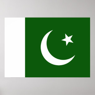 pakistanische Flagge Poster