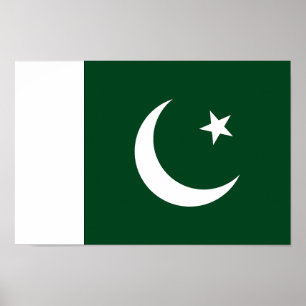 pakistanische Flagge Poster