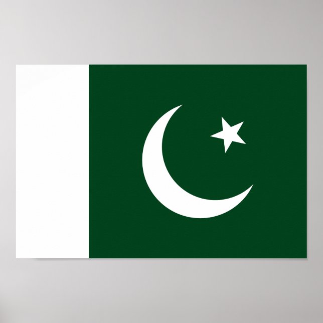 pakistanische Flagge Poster (Vorne)