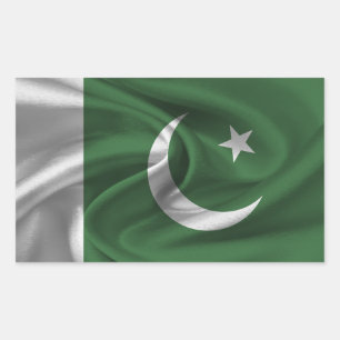 pakistanische Flagge Rechteckiger Aufkleber