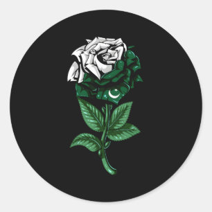 Pakistanische Flagge Runder Aufkleber