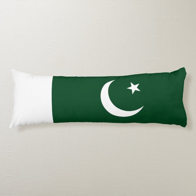 pakistanische Flagge Seitenschläferkissen (Vorderseite)