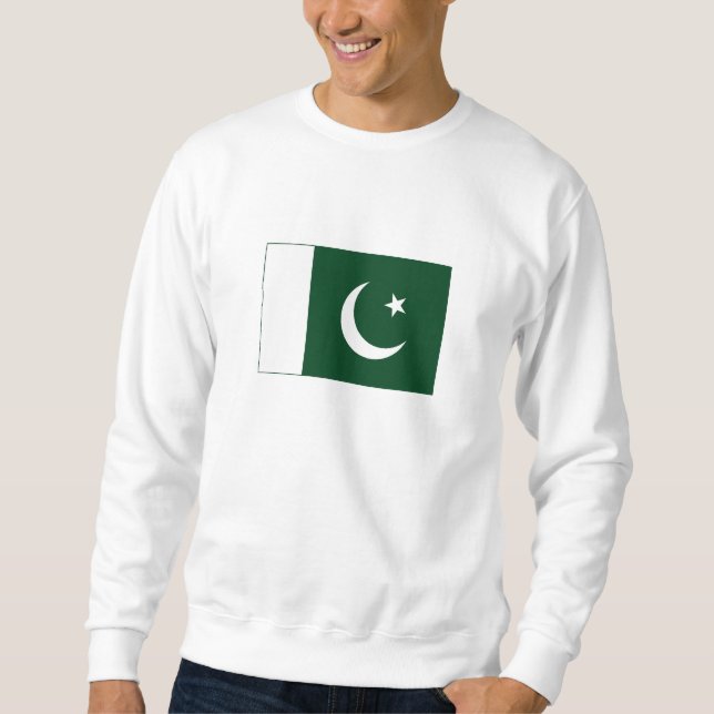 pakistanische Flagge Sweatshirt (Vorderseite)